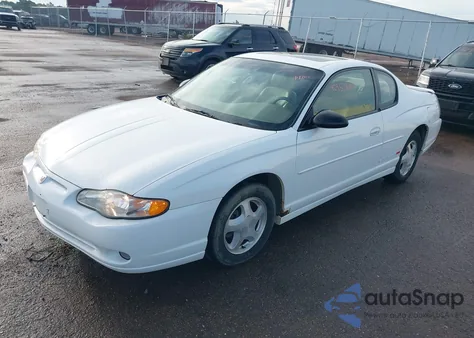 2000 Chevrolet Monte Carlo Ss from USA, damaged, VIN 2G1WX12K9Y9191874